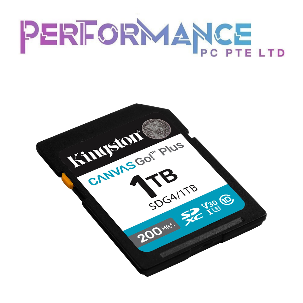 Kingston SDG4 Canvas Go Plus SDXS SD Card  64GB/128GB/256GB/512GB/1TB (LIFETIME WARRANTY BY CONVERGENT SYSTEM PTE LTD)