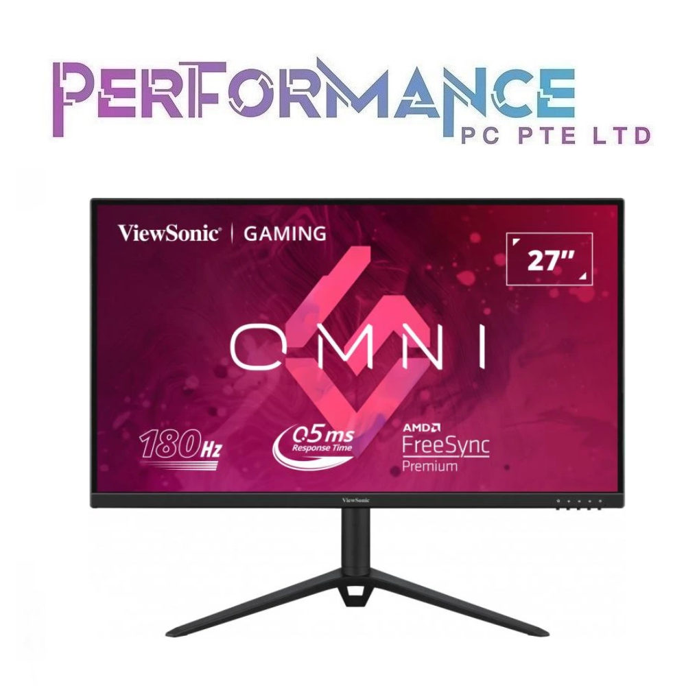 ViewSonic VX2728J 27" OMNI gaming monitor, fast IPS w HDR10, frameless, FHD, 0.5ms, 165hz 1920x1080 (3 YEARS WARRANTY BY KAIRA TECHOLOGY PTE LTD)