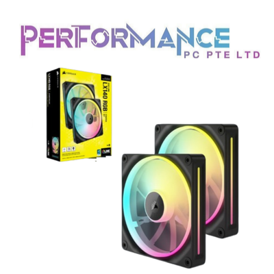 Corsair iCUE LINK LX140 RGB 140mm PWM Single / Duo Black Fan Pack (5 YEARS WARRANTY BY CONVERGENT SYSTEMS PTE LTD)