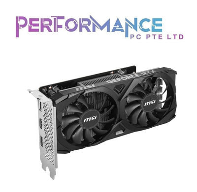 MSI GeForce RTX 3050 RTX3050 VENTUS 2X 6G OC (3 YEARS WARRANTY BY CORBELL TECHNOLOGY PTE LTD)