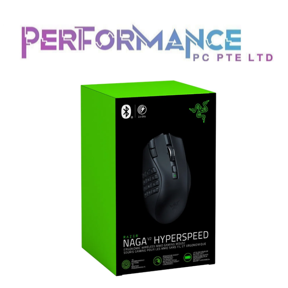 Razer Naga V2 V 2 HyperSpeed Gaming Mouse Mice (2 YEARS WARRANTY BY BAN LEONG TECHNOLOGY PTE LTD)