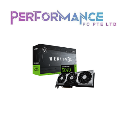 MSI GeForce RTX™ 5070 12G VENTUS 3X OC (3 YEARS WARRANTY BY CORBELL TECHNOLOGIES PTE LTD)