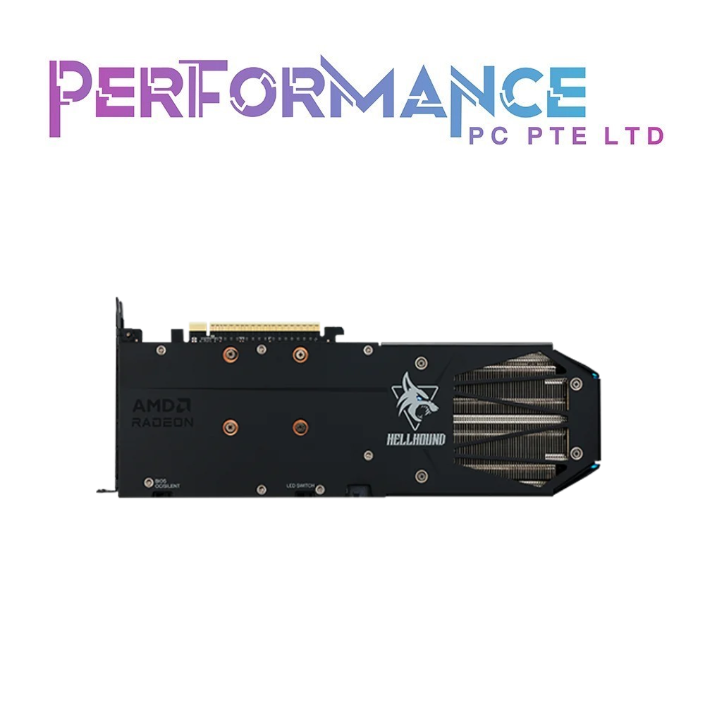POWERCOLOR HELLHOUND RADEON BLACK/WHITE RX 9060 XT OC 8GB / 16GB GDDR6 (3YEARS WARRANTY BY BAN LEONG TECHNOLOGIES PTE LTD)