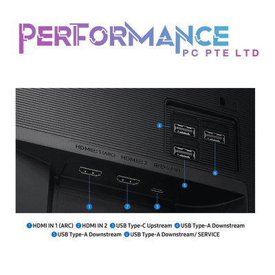 SAMSUNG M7 FLAT SMART MONITOR LS32FM700UEXXS / LS32FM701UEXXS 32" 4K BLACK/WHITE (3 YEARS WARRANTY BY BAN LEONG TECHNOLOGIES PTE LTD)