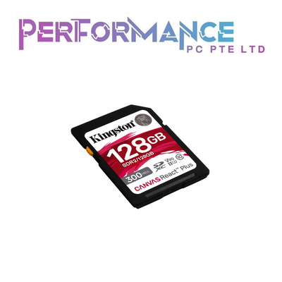 Kingston CANVAS REACT PLUS SD 32GB/64GB/128GB/256GB Class 10, UHS-II (LIFETIME WARRANTY BY CONVERGENT)