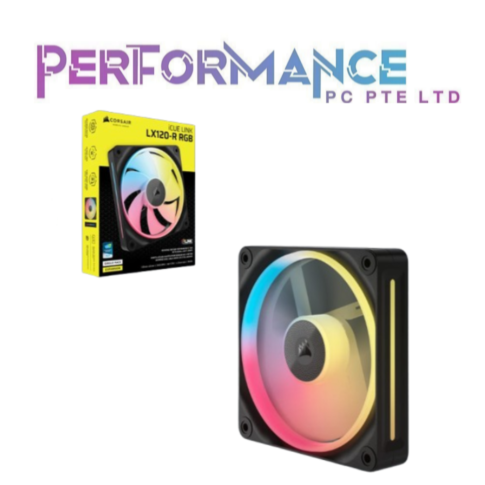 Corsair iCUE LINK LX120-R / LX140-R RGB 120mm/140mm PWM Black Reverse Single / Double / Triple Fan Pack (5 YEARS WARRANTY BY CONVERGENT SYSTEMS PTE LTD)