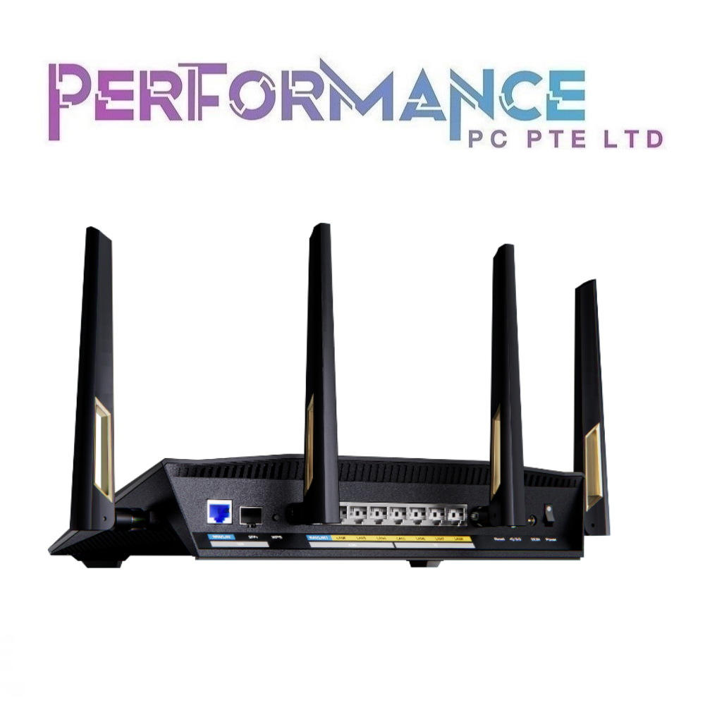 Asus RT-BE88U Dual-band WIFI 7 AI Mesh Extendable Router Dual 10G Ports (3 YEARS WARRANTY BY BAN LEONG TECHNOLOGY PTE LTD)