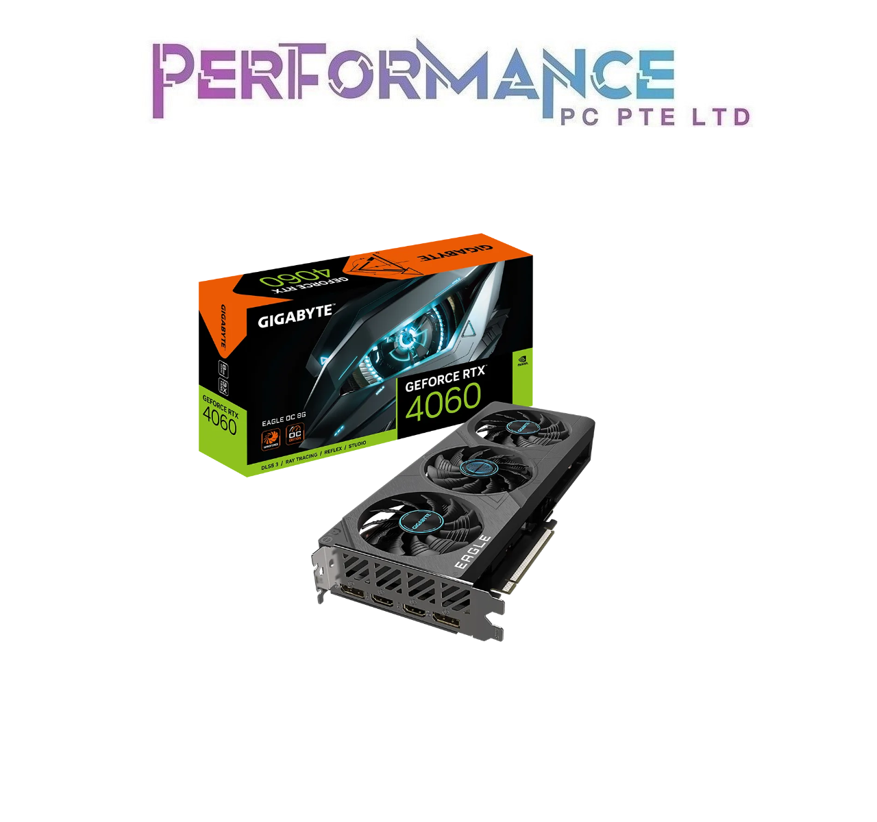 GIGABYTE GeForce RTX 4060 RTX4060 EAGLE OC 8G (3 YEARS WARRANTY BY CDL TRADING PTE LTD)