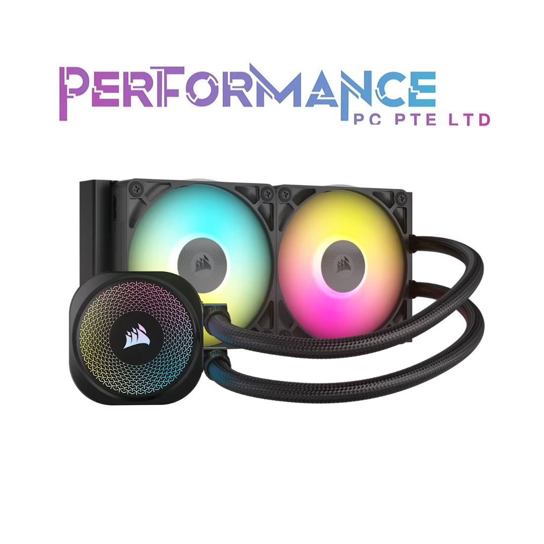 CORSAIR ICUE LINK TITAN 240/360 RX RGB LIQUID CPU COOLER BLACK/WHITE (6 YEARS WARRANTY BY CONVERGENT SYSTEMS PTE LTD))