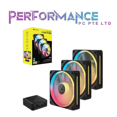 Corsair iCUE LINK LX120-R / LX140-R RGB 120mm/140mm PWM Black Reverse Single / Double / Triple Fan Pack (5 YEARS WARRANTY BY CONVERGENT SYSTEMS PTE LTD)