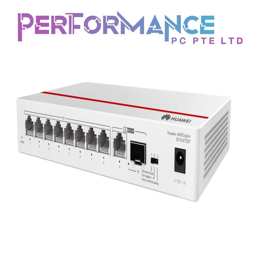 HUAWEI S110-8T2ST 8 PORT GIGABIT UNMANAGED SWITCH (3 YEARS WARRANTY BY VISKOU SYSTEMS PTE LTD)