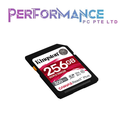 Kingston CANVAS REACT PLUS SD 32GB/64GB/128GB/256GB Class 10, UHS-II (LIFETIME WARRANTY BY CONVERGENT)