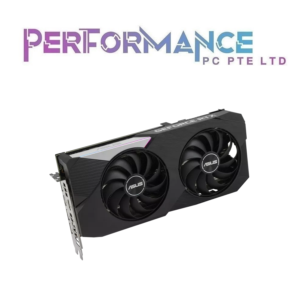 ASUS Dual GeForce RTX 3060Ti RTX3060TI RTX 3060 TI RTX 3060 T I Black / White OC Edition 8GB GDDR6X Graphic Card GPU (3 YEARS WARRANTY BY BAN LEONG TECHNOLOGIES PTE LTD)