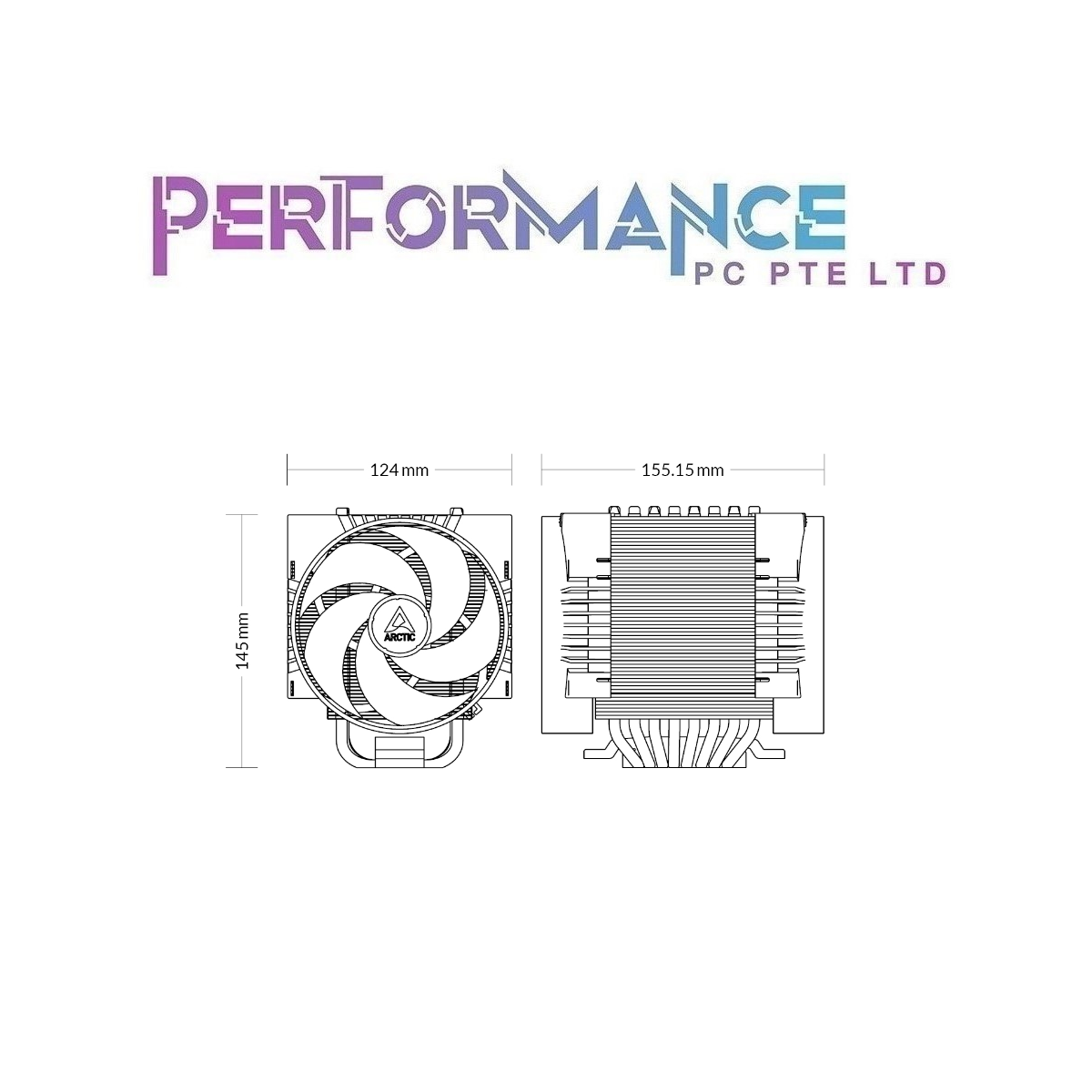 Arctic freezer 4U-M server workstation cpu cooler. Cools up to 350W multicore CPUs (6 YEARS WARRANTY BY CDL TRADING PTE LTD)