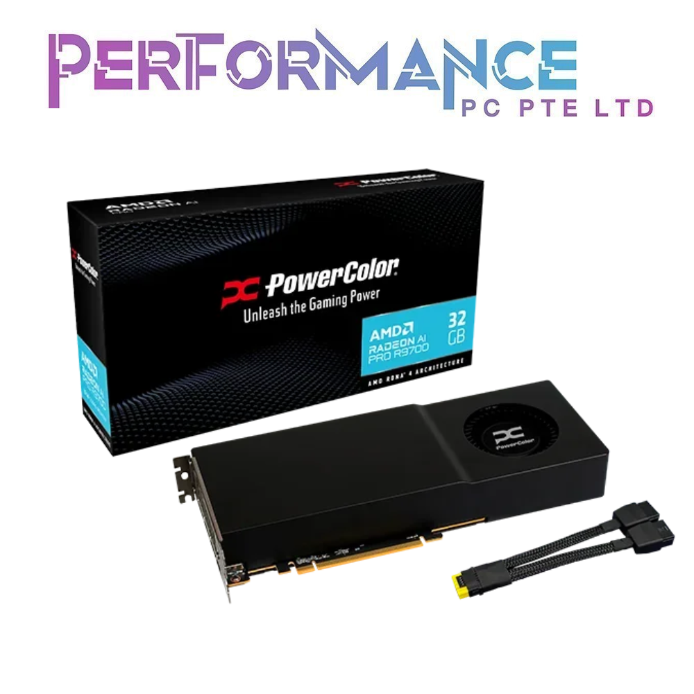 PowerColor Radeon AI PRO R9700 32GB GDDR6 (2 YEARS WARRANTY BY BAN LEO ...