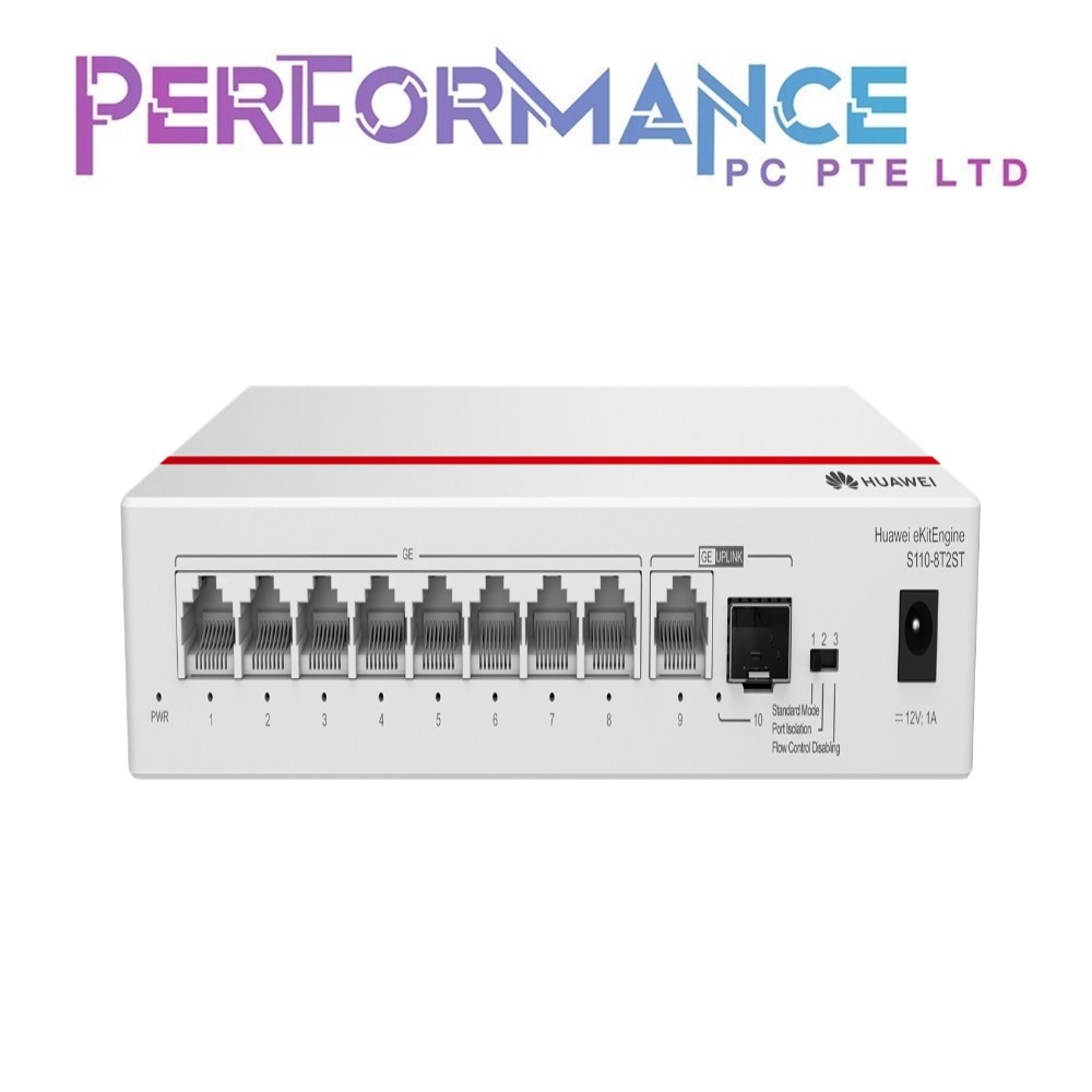 HUAWEI S110-8T2ST 8 PORT GIGABIT UNMANAGED SWITCH (3 YEARS WARRANTY BY VISKOU SYSTEMS PTE LTD)