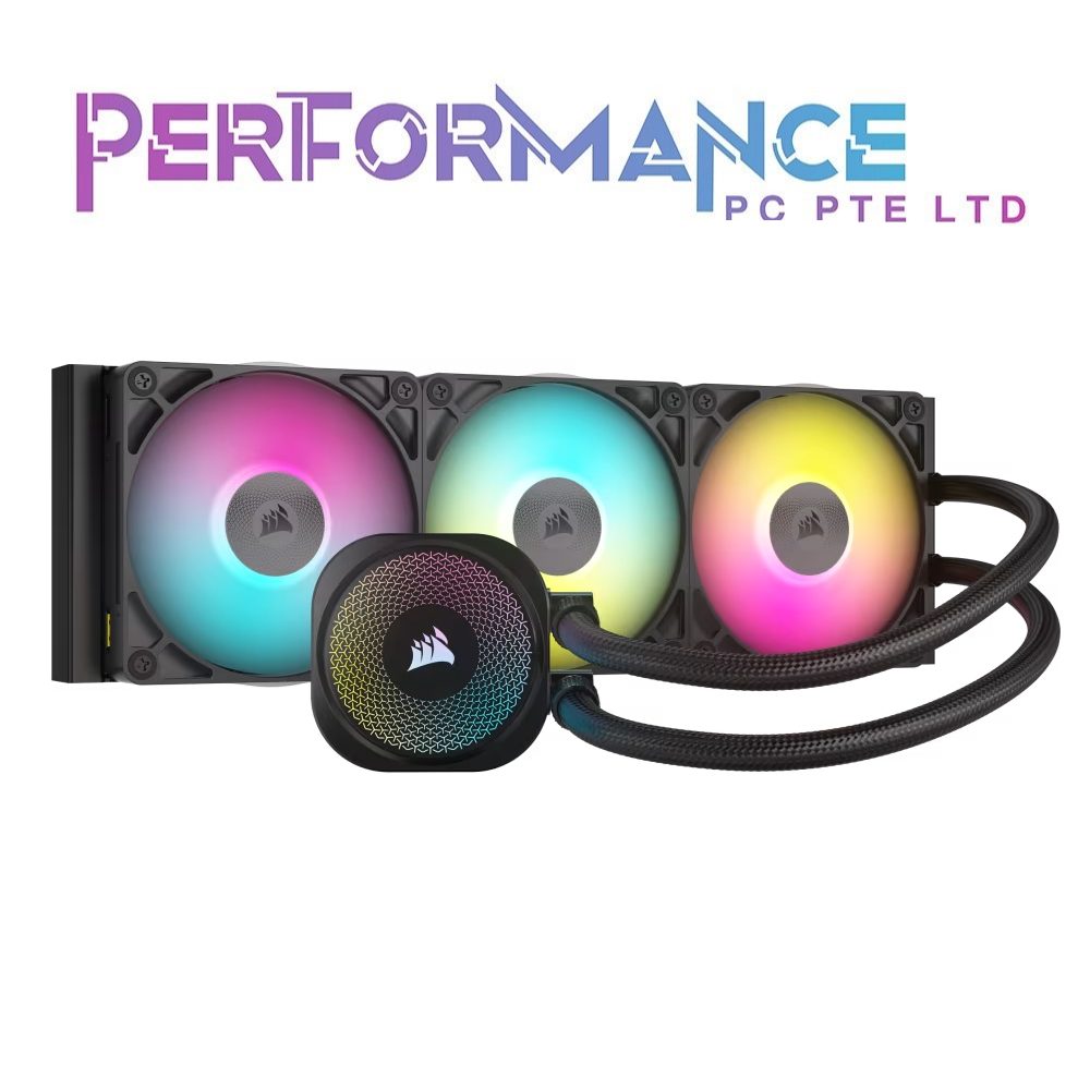 CORSAIR ICUE LINK TITAN 240/360 RX RGB LIQUID CPU COOLER BLACK/WHITE (6 YEARS WARRANTY BY CONVERGENT SYSTEMS PTE LTD))