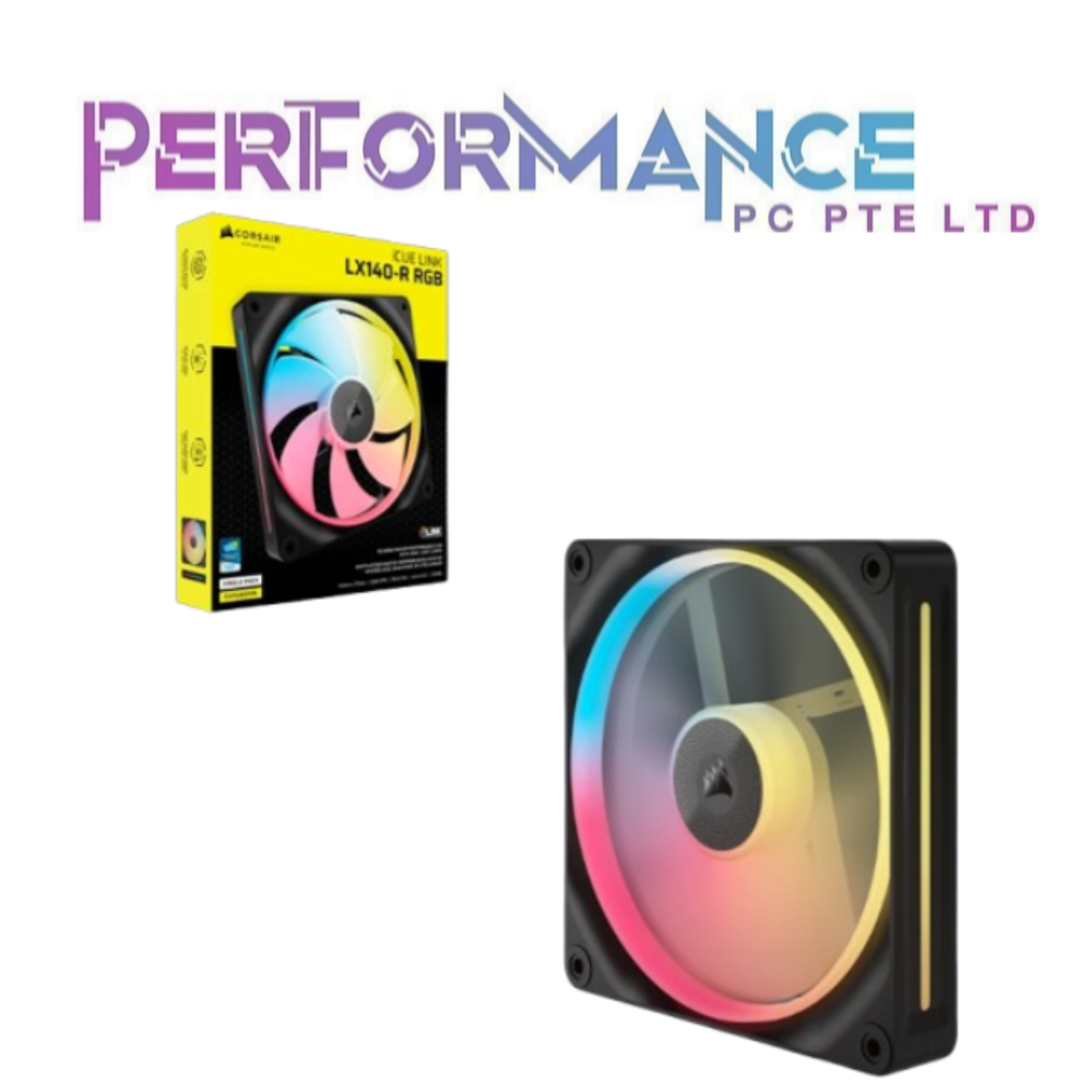 Corsair iCUE LINK LX120-R / LX140-R RGB 120mm/140mm PWM Black Reverse Single / Double / Triple Fan Pack (5 YEARS WARRANTY BY CONVERGENT SYSTEMS PTE LTD)