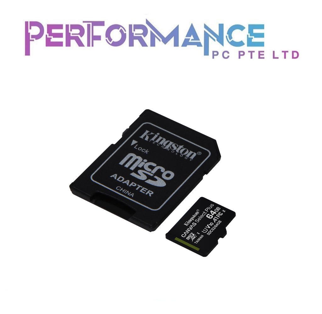 Kingston Canvas Select Plus MICRO SD Card 100MB/s 64GB/128GB/256GB (LIFETIME WARRANTY BY CONVERGENT SYSTEM PTE LTD)
