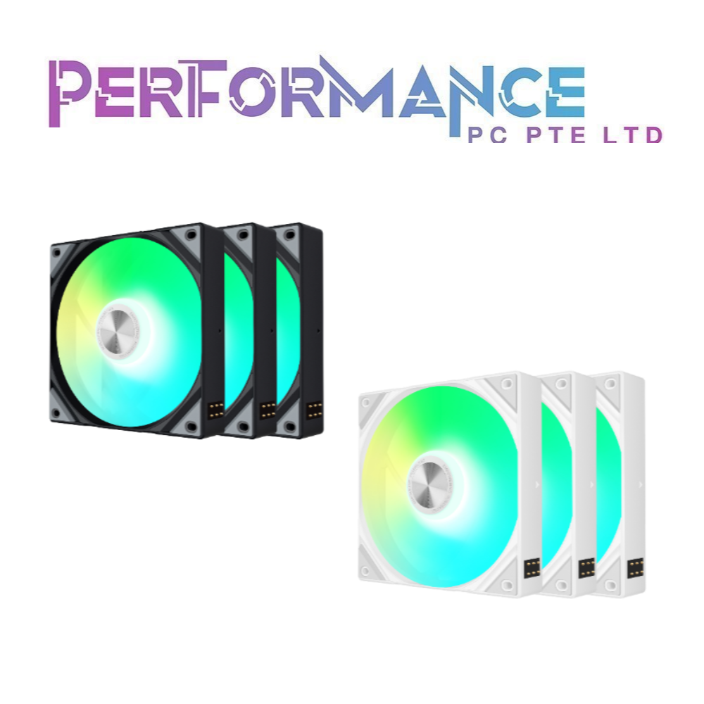TRYX ROTA SL 120 ARGB 3 PACK FAN REVERSE/NON REVERSE Black/White (2 YE ...
