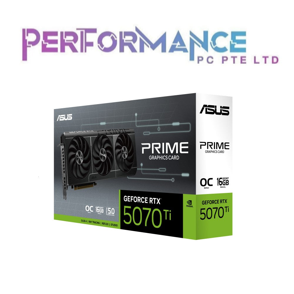 ASUS PRIME GeForce RTX 5070 Ti 5070TI OC 16GB GDDR7 GRAPHICS CARD (3 YEARS WARRANTY BY ADVERTEK ENTERPRISE PTE LTD)