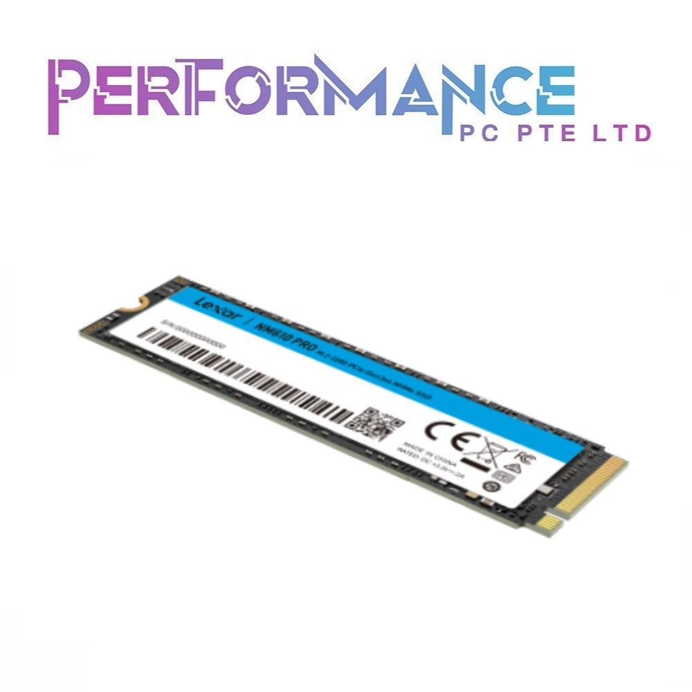 LEXAR NM610 PRO M.2 2280 PCIE Gen3x4 NVME SSD 500GB (5 YEARS WARRANTY BY TECH DYNAMIC PTE LTD)