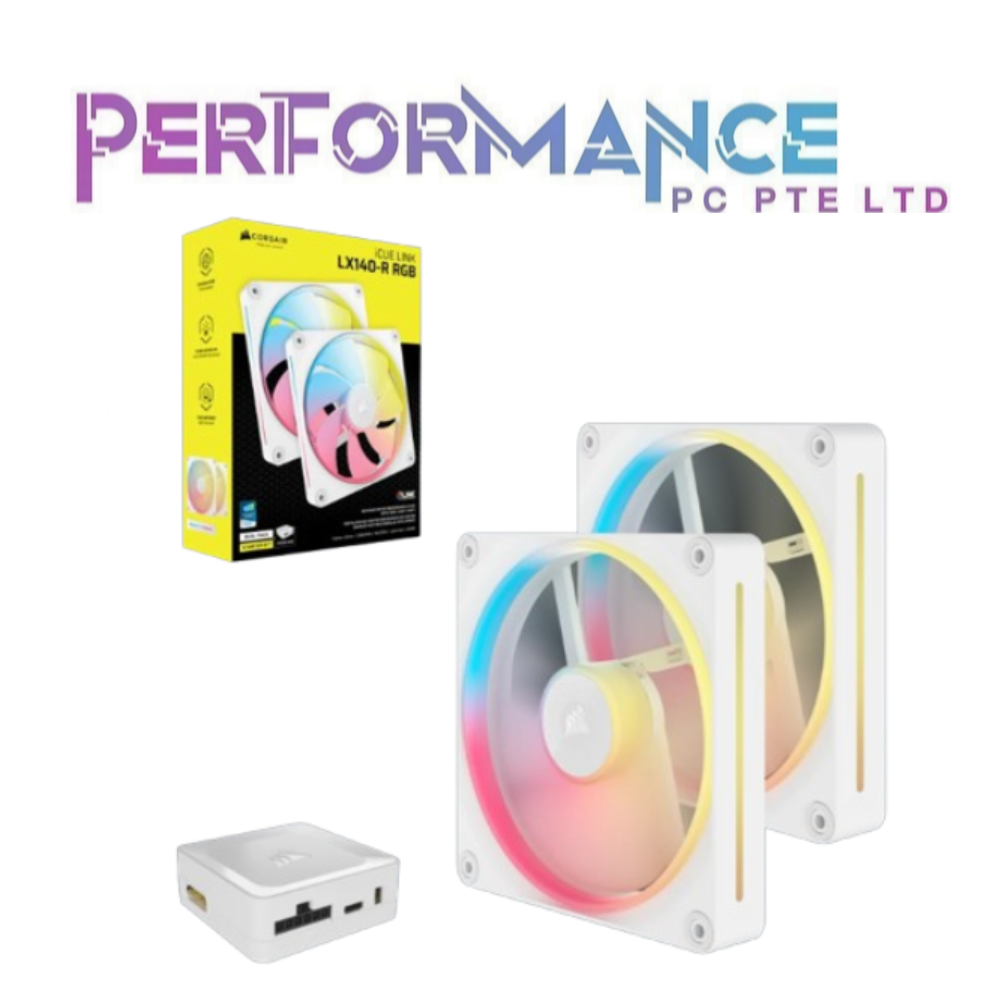 Corsair iCUE LINK LX120-R / LX140-R RGB 120mm/140mm PWM WHITE Reverse Single / Double / Triple Fan Pack (5 YEARS WARRANTY BY CONVERGENT SYSTEMS PTE LTD)