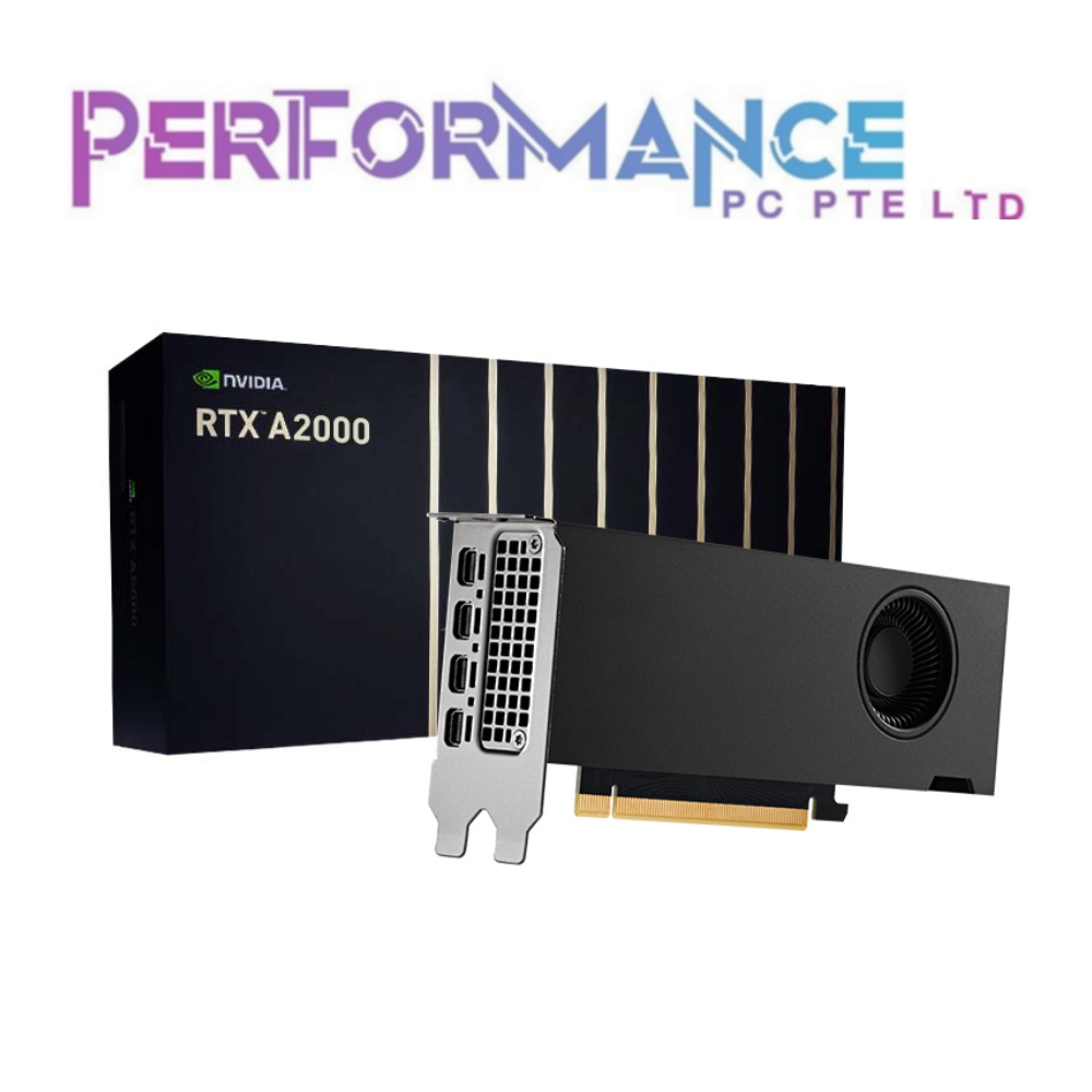NVIDIA RTX A2000 6gb/12GB GDDR6 WITH ECC GRAPHICS CARD (3 YEARS WARRANTY BY BAN LEONG TECHNOLOGIES PTE LTD)
