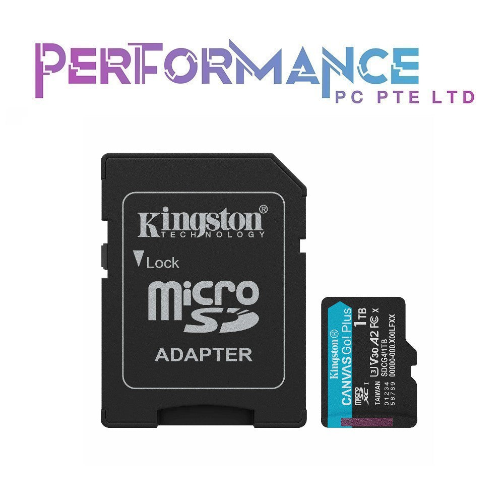 Kingston SDCG4  microSDXC Canvas Go Plus Gen4 200MB 64GB/ 128GB/ 256GB/ 512GB /1TB  (LIFETIME WARRANTY BY CONVERGENT)