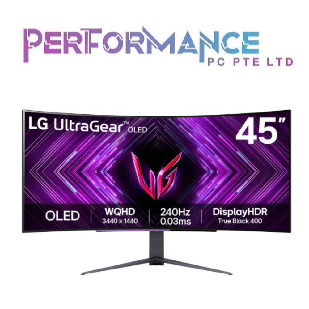 LG 45GS96QB-B 45” UltraGear OLED 240Hz 0.03ms Curved Gaming Monitor (3 YEARS WARRANTY BY LG)