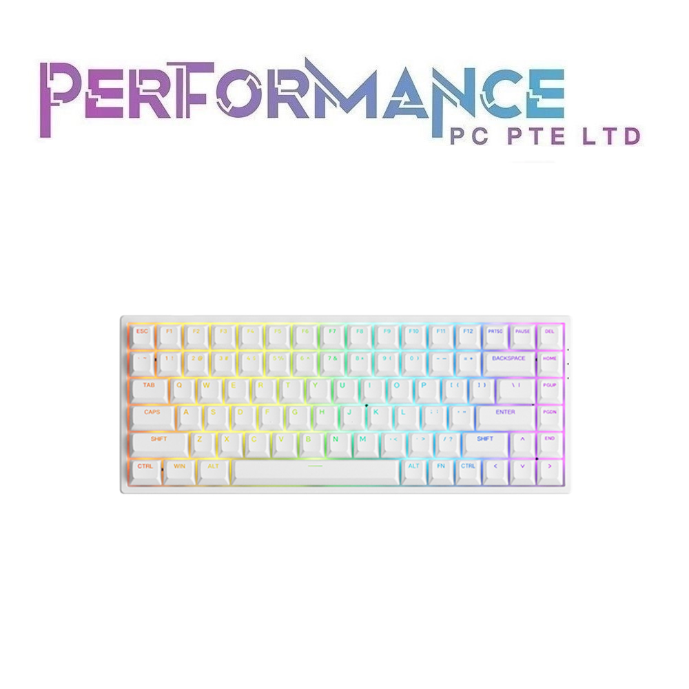 AKKO 3084S Shine-Through ASA Keyboard White Akko Jelly Pink  (1 YEARS WARRANTY BY TECH DYNAMIC PTE LTD)