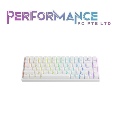 AKKO 3084S Shine-Through ASA Keyboard White Akko Jelly Pink  (1 YEARS WARRANTY BY TECH DYNAMIC PTE LTD)