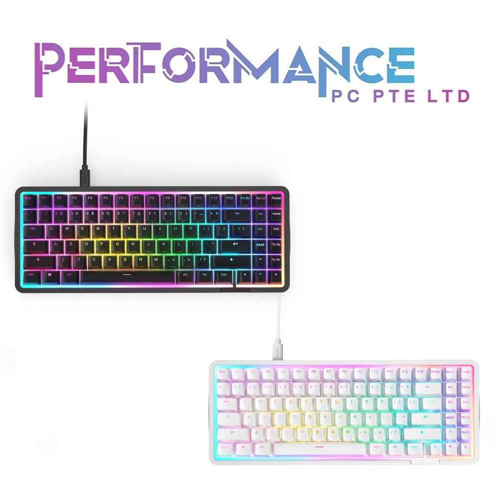 NZXT Function Elite MiniTKL Premium Tenkeyless Magnetic Gaming Keyboard- Black & White (2YEARS WARRANTY BY TECH DYNAMIC)