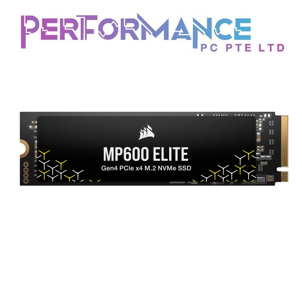 CORSAIR MP600 ELITE 1TB PCIe Gen4 x4 NVMe M.2 SSD (2 YEARS WARRANTY BY CONVERGENT SYSTEMS PTE LTD)