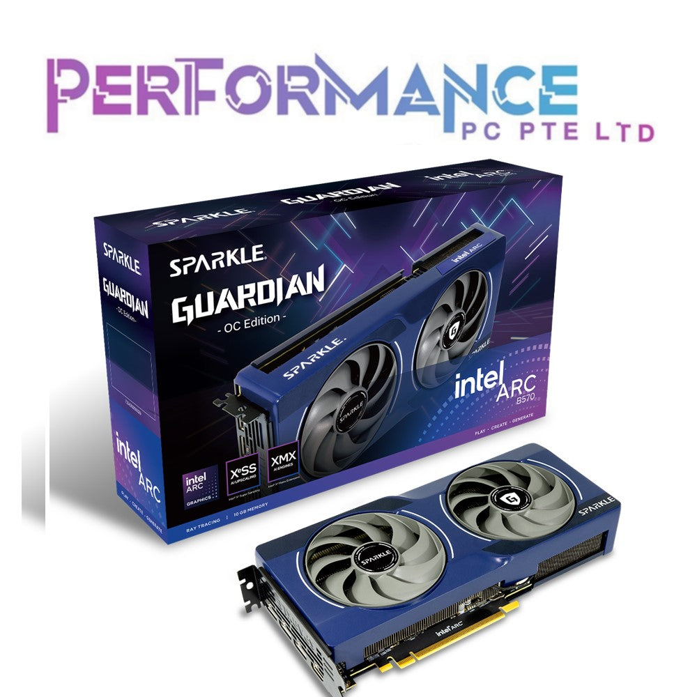INTEL SPARKLE INTEL ARC GRAPHICS B570 GUARDIAN OC 10GB VRAM GDDR6 GRAPHICS CARD (3 YEAR WARRANTY BY BAN LEONG TECHNOLOGY PTE LTD)