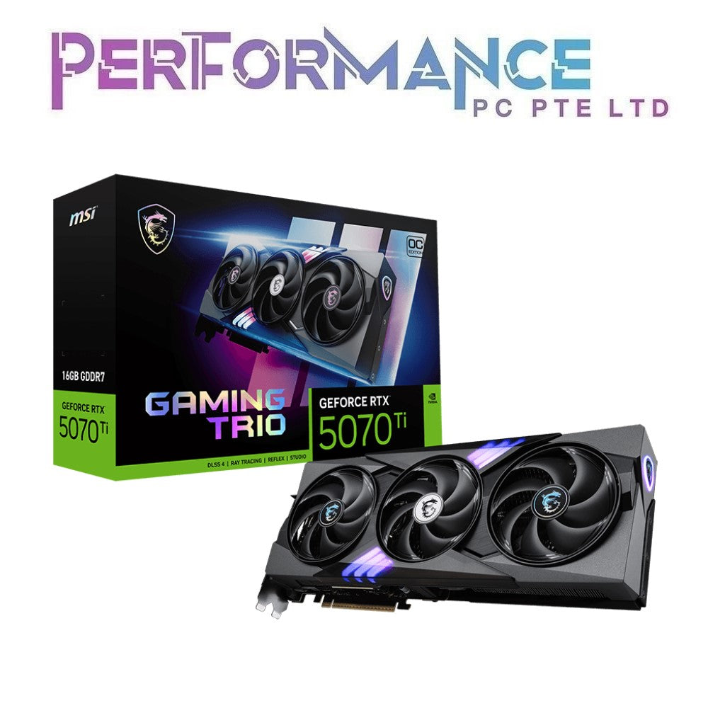 MSI GeForce RTX™ 5070 Ti 16G 5070Ti GAMING TRIO OC GRAPHICS CARD (3 YEAR WARRANTY BY CORBELL TECHNOLOGIES PTE LTD)
