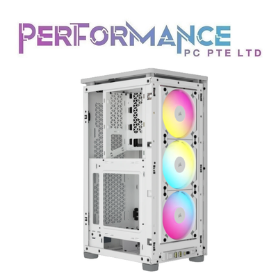 CORSAIR iCUE 2000D RGB AIRFLOW Mini-ITX PC Case - White / Black (2 YEARS WARRANTY BY CONVERGENT SYSTEMS PTE LTD)