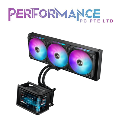 ASUS ROG Ryuo IV SLC 360 ARGB 6.67-inch AMOLED display sliding LCD panel Aura Fan Edge GAMING CPU COOLER ( 6 Years warranty for AIO , 2 Years warranty for LCD )