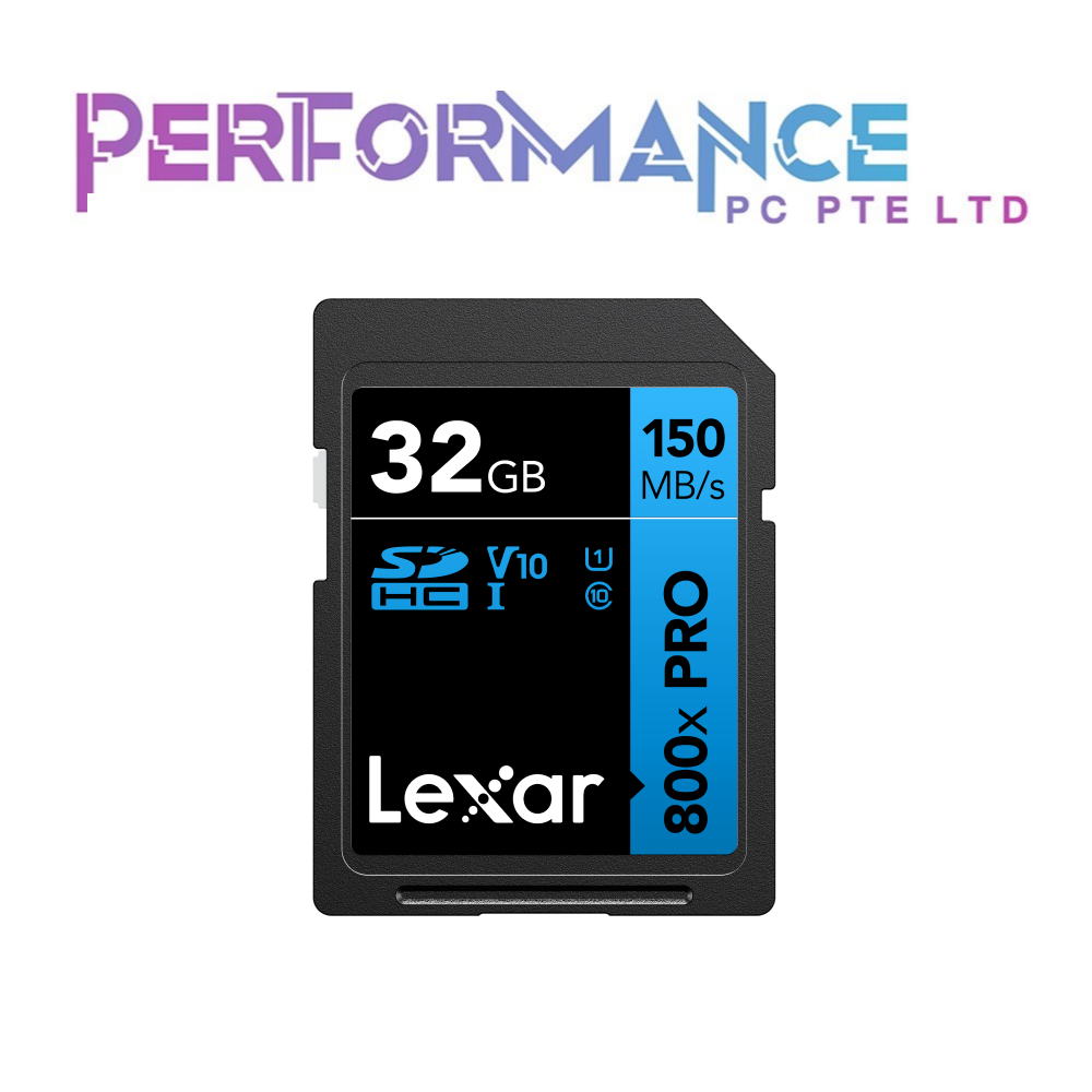 LEXAR HIGH PERFORMANCE 800x PRO SDHC™/SDXC™ UHS-I CARD BLUE SERIES (LIMITED LIFETIME WARRANTY BY TECH DYNAMIC PTE LTD)