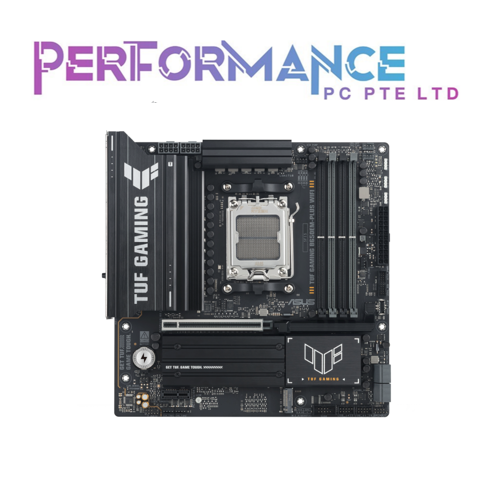 ASUS TUF GAMING B650EM-PLUS WIFI AMD B650 CHIPSET DDR5 MOTHERBOARD (3 YEARS WARRANTY BY BAN LEONG TECHOLOGIES PTE LTD)