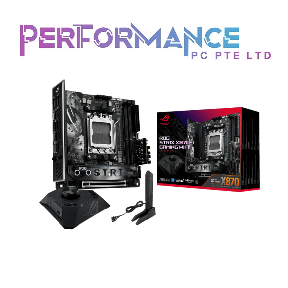ASUS ROG STRIX X870-I GAMING WIFI MOTHERBOARD BLACK (3 YEARS WARRANTY BY AVERTEK ENTERPRISES PTE LTD)