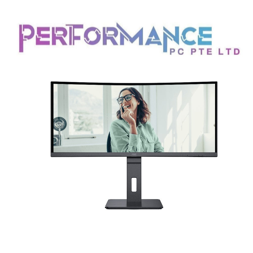 AOC CU34P3CV 34 INCH WQHD 3440 X 1440 100HZ CURVED USB-C (3 YEARS WARRANTY BY CORBELL TECHNOLOGIES PTE LTD)
