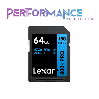 LEXAR HIGH PERFORMANCE 800x PRO SDHC™/SDXC™ UHS-I CARD BLUE SERIES (LIMITED LIFETIME WARRANTY BY TECH DYNAMIC PTE LTD)