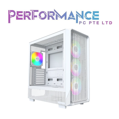 MONTECH X5 ARGB ATX CASING BLACK / WHITE 4 ARGB FAN(1 YEAR WARRANTY BY TECH DYNAMIC PTE LTD)