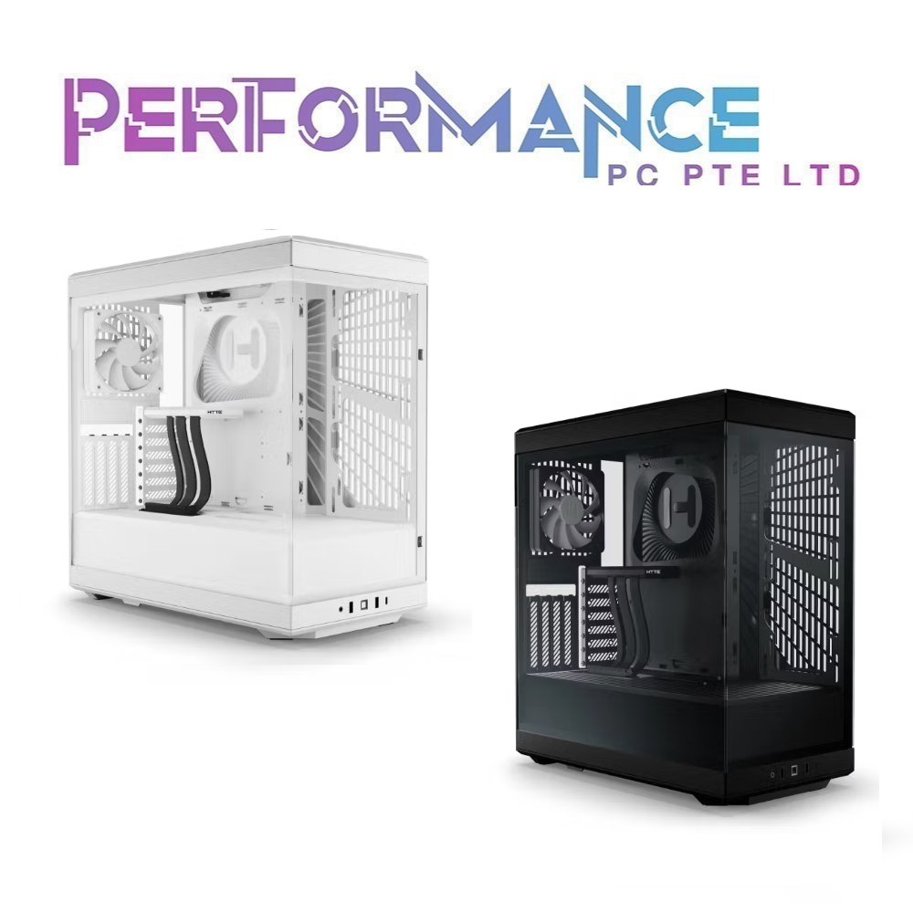 HYTE Y40 - ATX PC Cases with PCIe 4.0 Riser Black / White (3 YEARS WARRANTY BY TECH DYNAMIC PTE LTD)