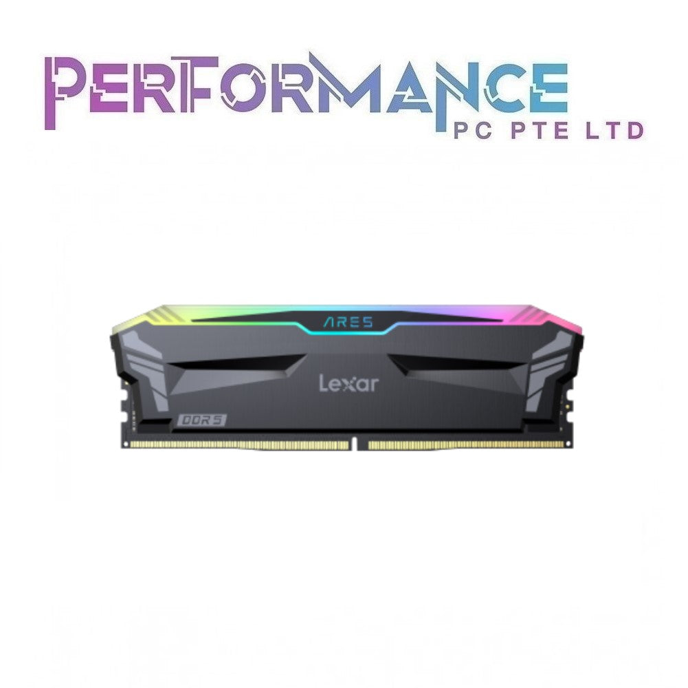 Lexar Ares RGB Black DDR5 6000 CL34 2x16GB (32GB) RAM / Memory Kit (Lifetime Limited Warranty By Tech Dynamic Pte Ltd)
