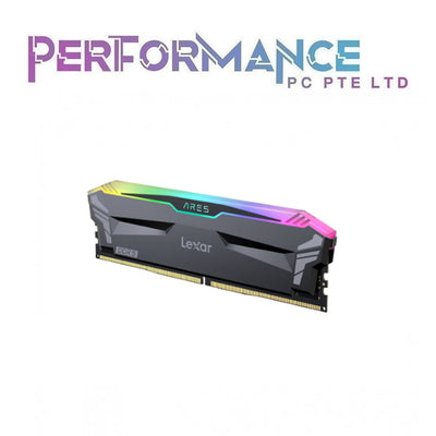 Lexar Ares RGB Black DDR5 6000 CL30 2x16GB (32GB) RAM / Memory Kit (Lifetime Limited Warranty By Tech Dynamic Pte Ltd)