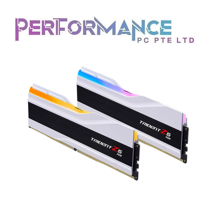 GSKILL G.SKILL Trident Z5 RGB DDR5-7600 CL38 48GB (2x24GB) Intel XMP - Black / White (LIMITED LIFETIME WARRANTY BY CORBELL TECHNOLOGY PTE LTD)