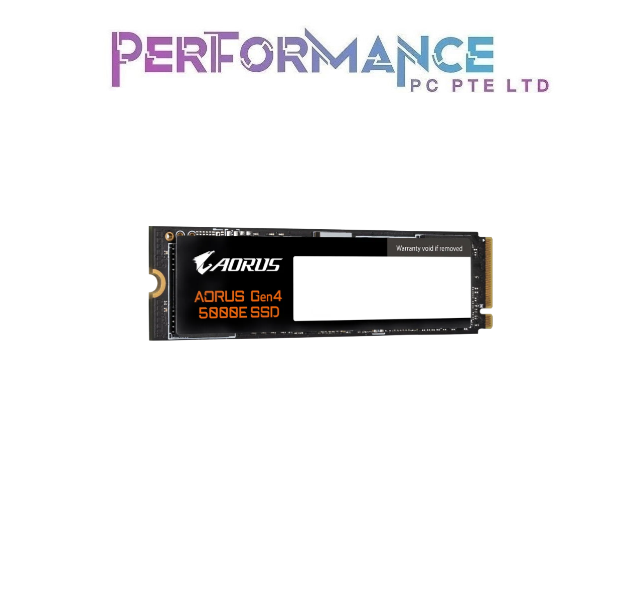 GIGABYTE AORUS NVMe 1.4 PCIe 4.0x4 M.2 SSD 500GB 3D TLC NAND (R5000 / W3800) with HEATSPREADER