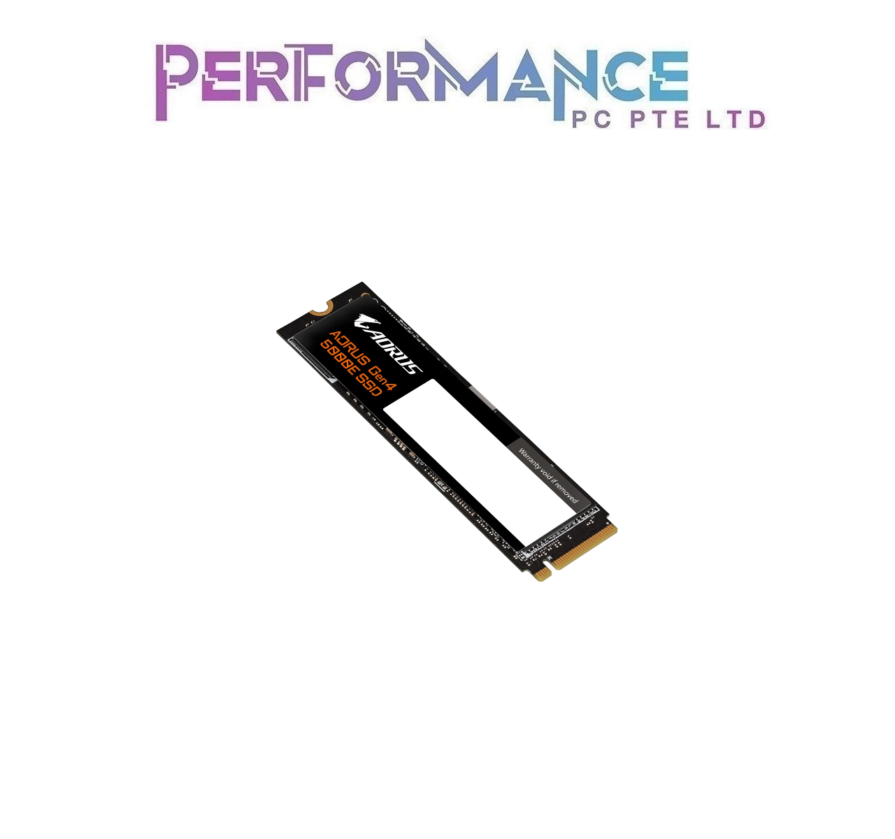 GIGABYTE AORUS NVMe 1.4 PCIe 4.0x4 M.2 SSD 500GB 3D TLC NAND (R5000 / W3800) with HEATSPREADER